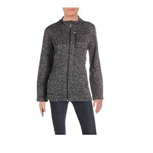 Calvin Klein Womens Fleece Jacket Heather Full Zip Long Sleeve Sz M EUC😊